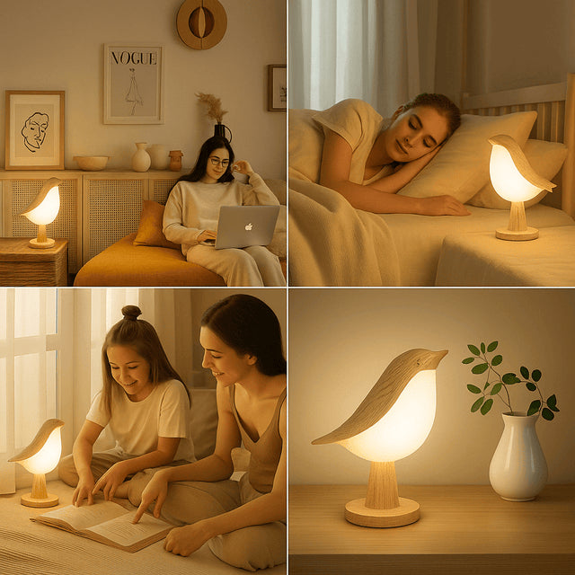 Veilleuse oiseau – Lumière douce et adorable pour la nuit