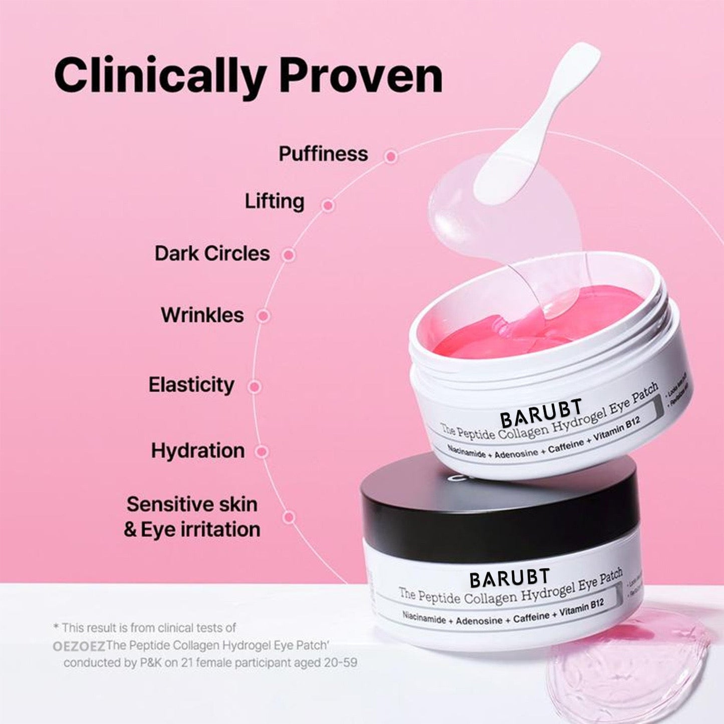 Patchs Yeux Peptides & Collagène contre les Cernes (60 pièces)
