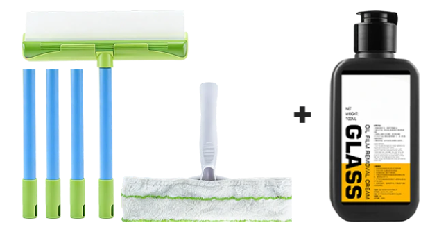 Kit d'essuie-glaces sans traces - Universel - Silencieux & Durable