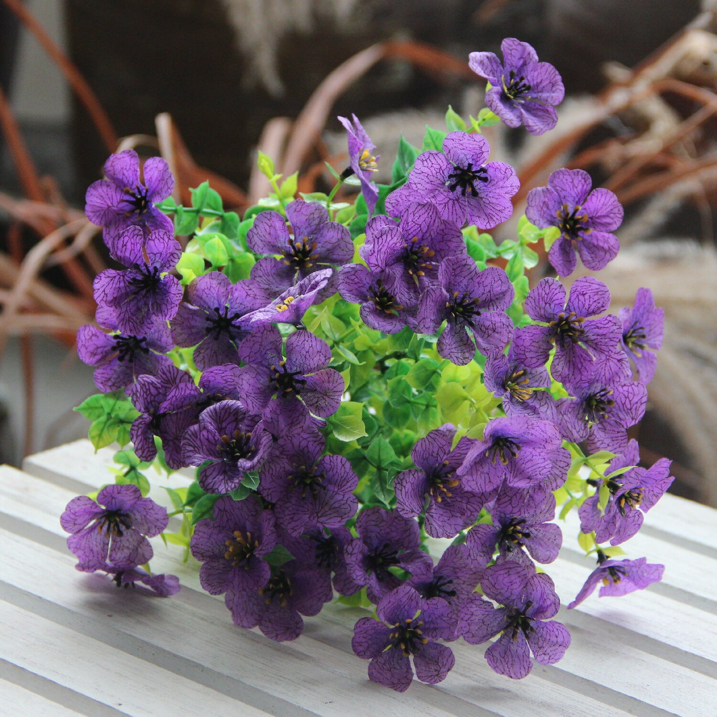Floraison Éternelle – Fleurs sauvages artificielles qui ne fanent jamais pour l'extérieur(1 lot de 4 pièces)