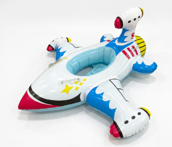 Bouée gonflable en forme d'avion pour enfants
