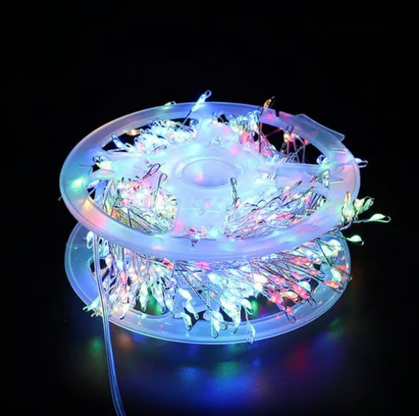 Guirlande lumineuse LED en fil de cuivre effet grappe