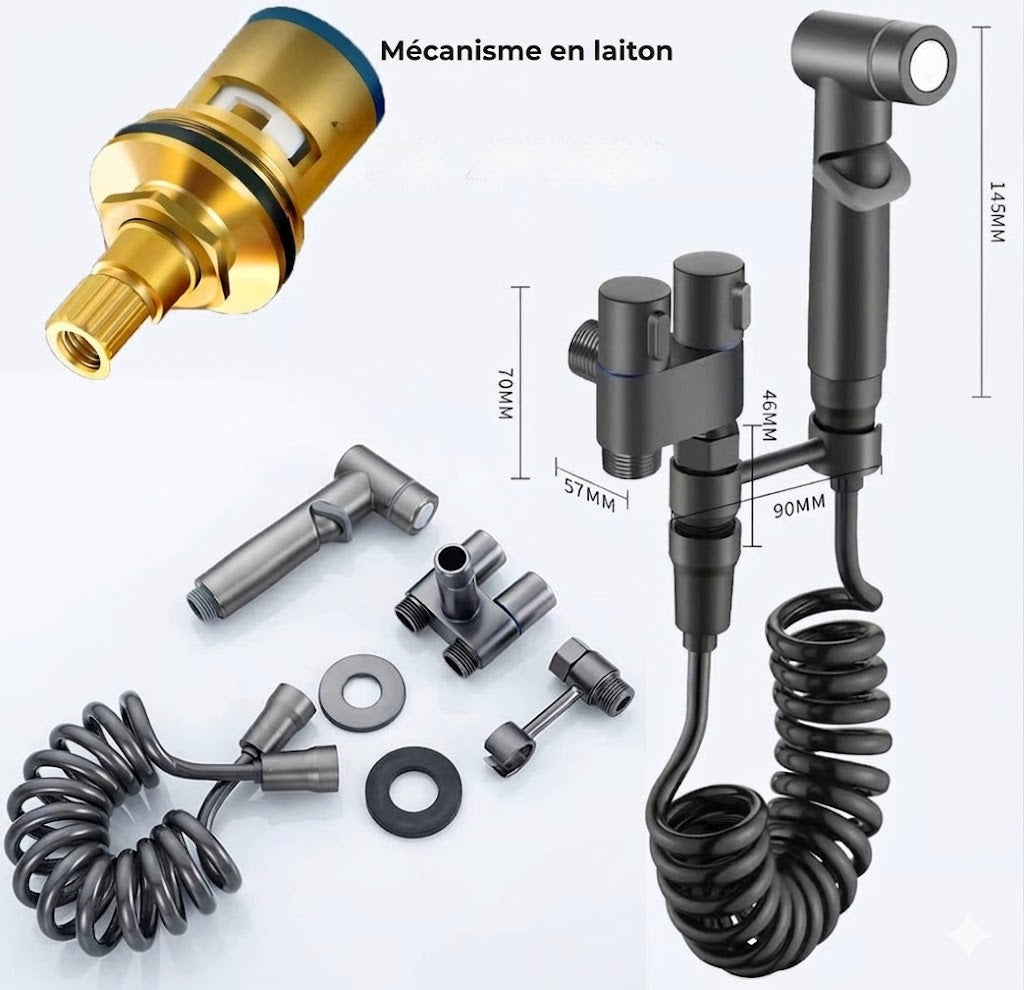 Kit de douchette bidet de luxe pour toilettes
