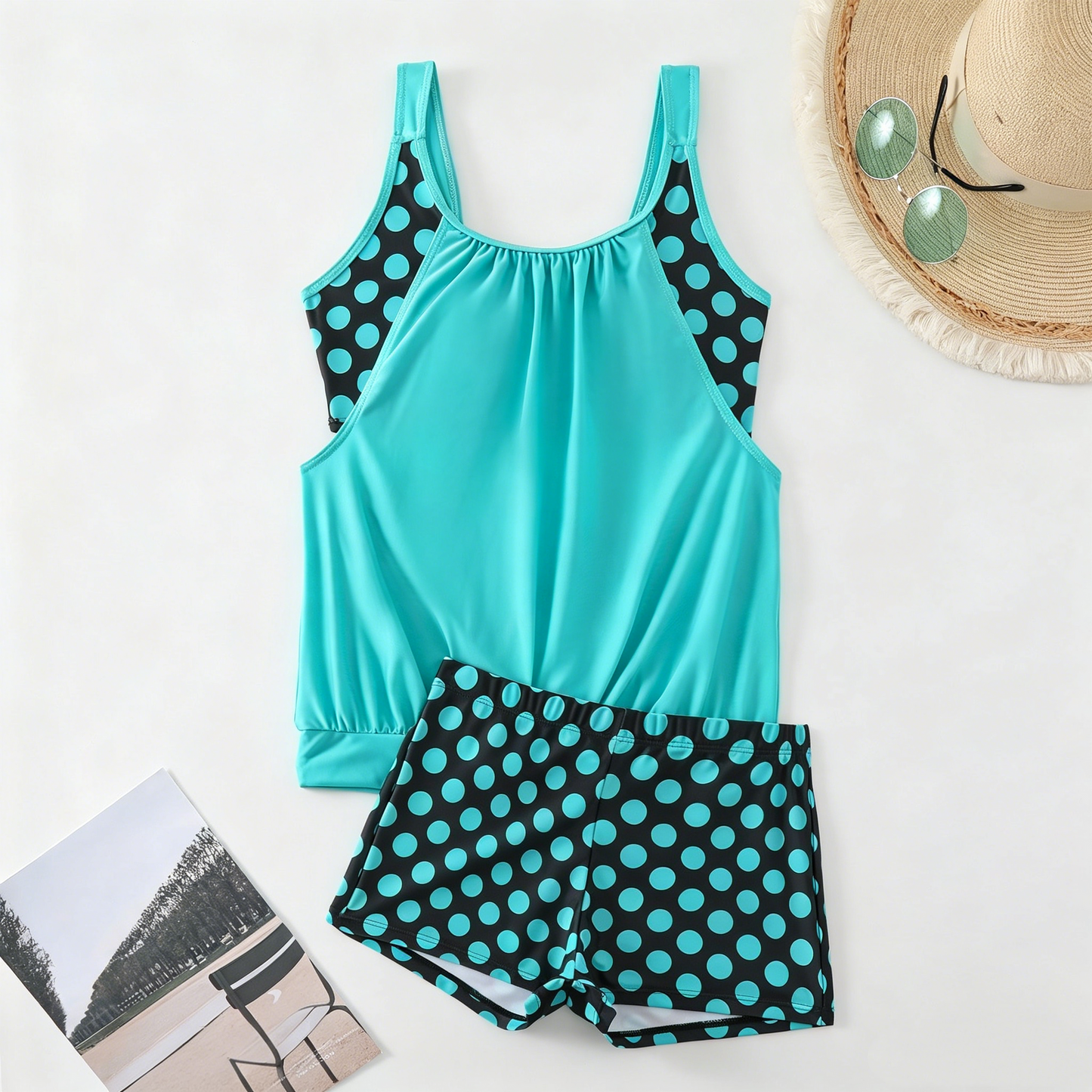 Bikini deux pièces à pois pour femmes