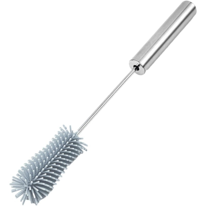 Goupillon en silicone rotatif - Nettoyage à 360 degrés - Pour biberons, verres et gourdes - Hygiénique