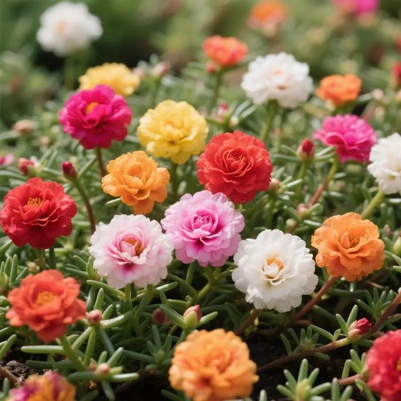 🌸 Mélange de 1000 Graines de Pourpier – 🌿 Roses du Soleil