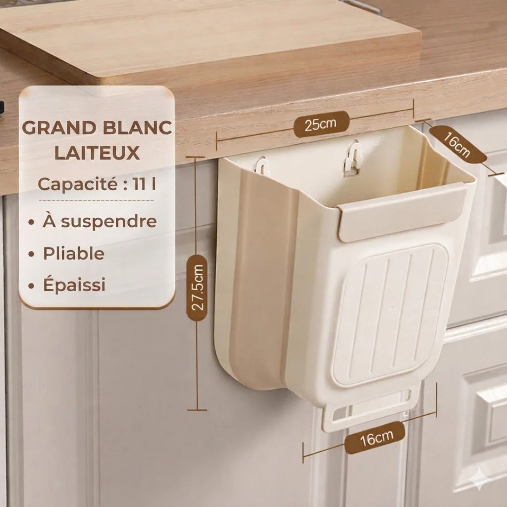 Poubelle pliable gain de place