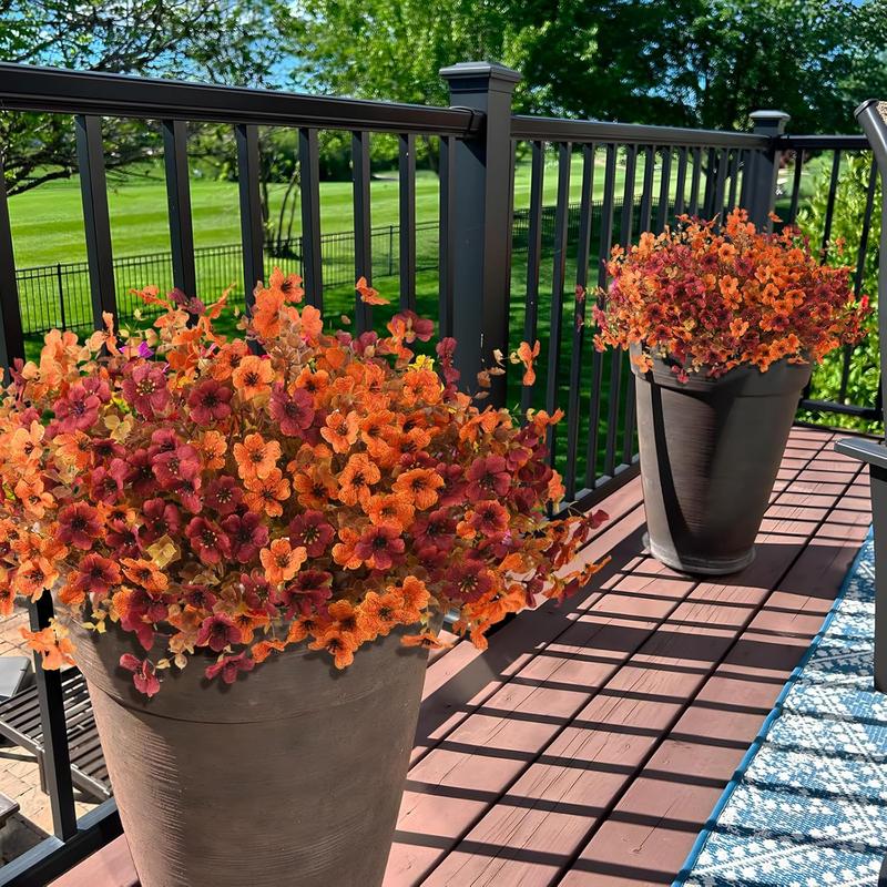 Fleurs Artificielles pour Décoration de Jardin – Lot de 8 Pièces pour Extérieur