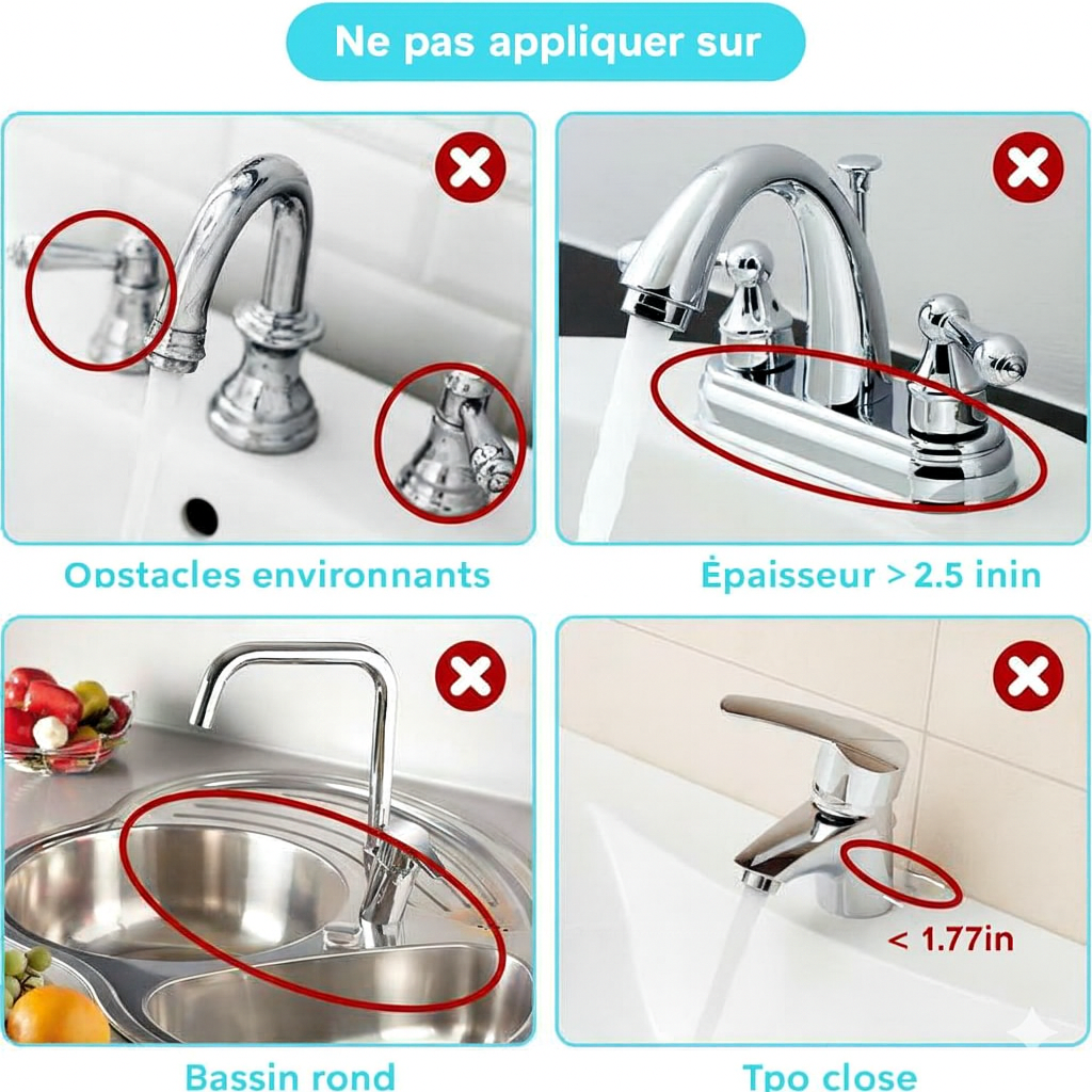 Tapis Anti-éclaboussures Pliable pour le Robinet – Garde le Plan de Travail au Sec