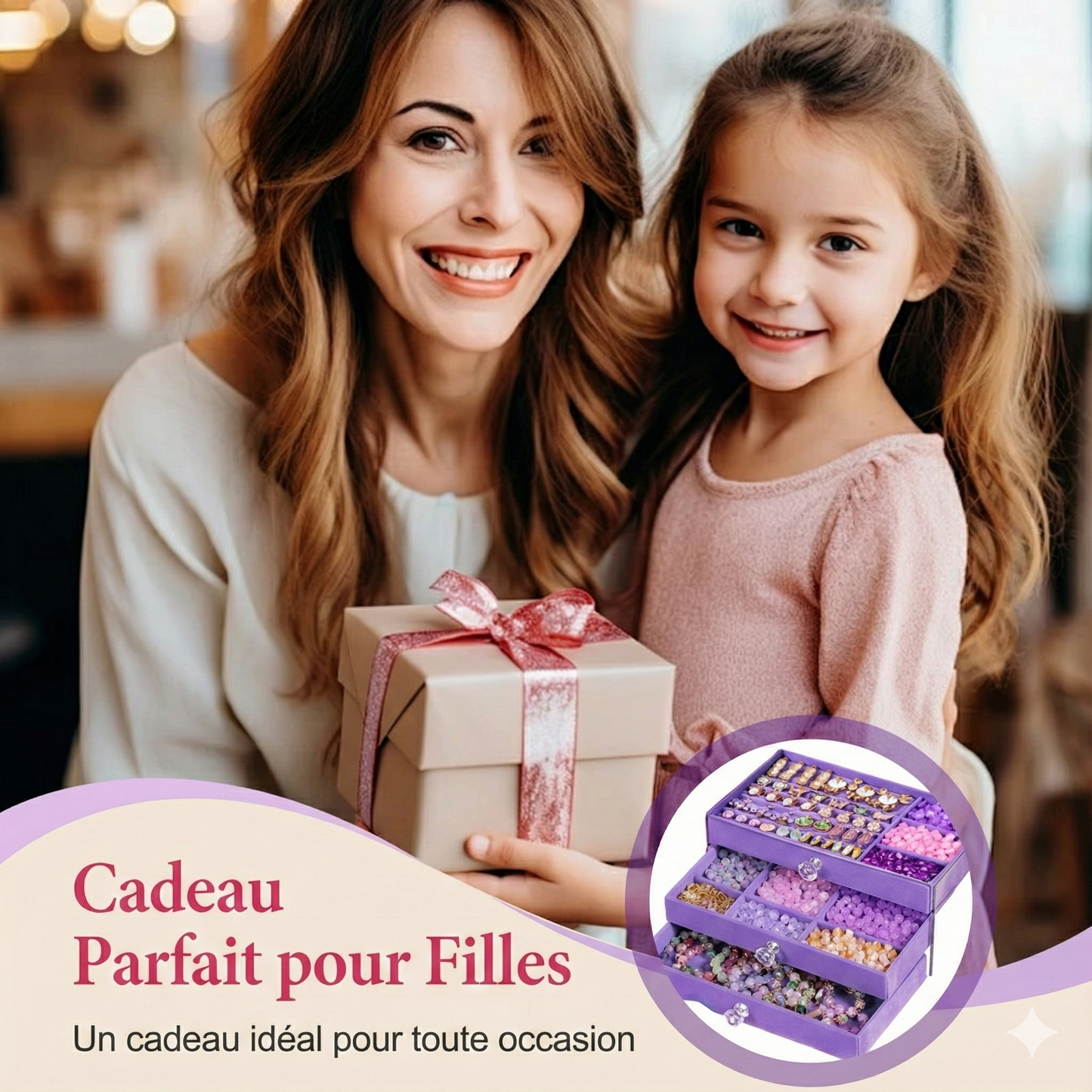Kit de bijoux vintage DIY pour filles