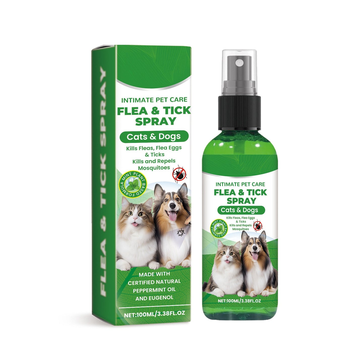 Spray de protection naturel contre les puces et les tiques 🐱🐶