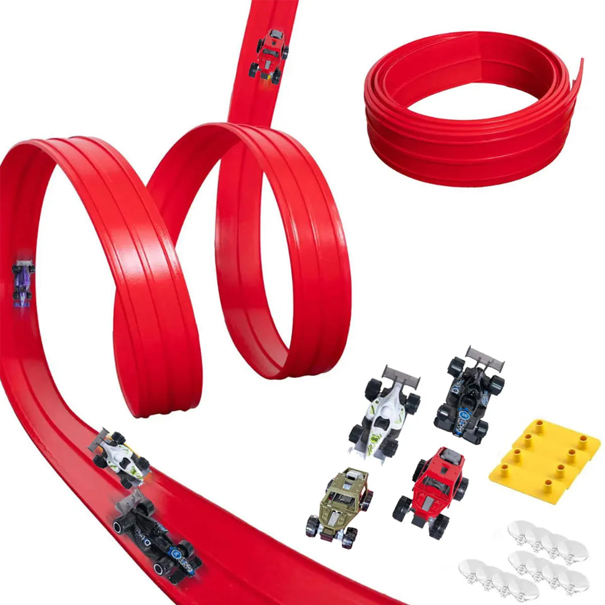 Ensemble de construction de circuit de course flexible