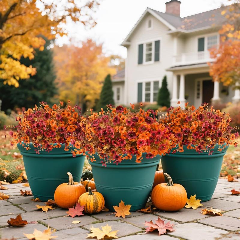 Fleurs Artificielles pour Décoration de Jardin – Lot de 8 Pièces pour Extérieur