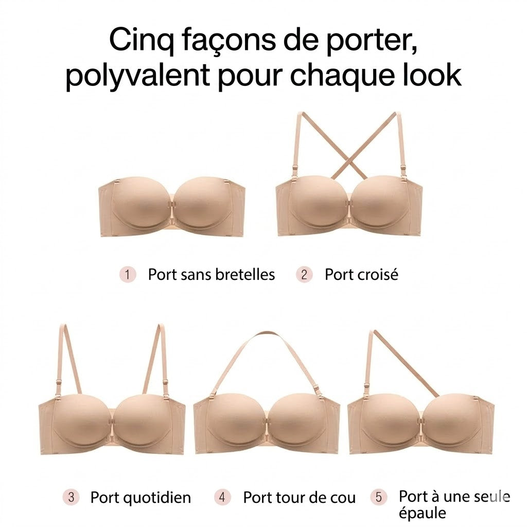 Soutien-gorge push-up avec fermeture sur le devant