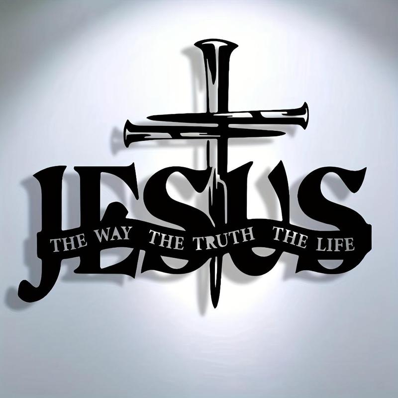 Décoration murale exclusive – Jésus et croix au design artisanal