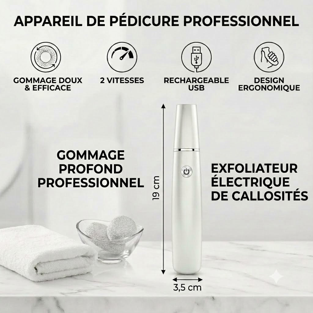 Râpe électrique pour les pieds