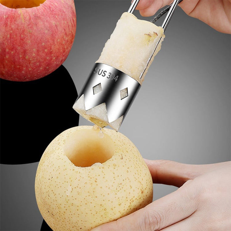 Dénoyauteur Universel en Acier Inoxydable – Pour Dénoyauter les Fruits Rapidement et Facilement
