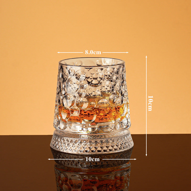 💎🥃 Verre à whisky rotatif à 360° – Verre tumbler rotatif en cristal de luxe