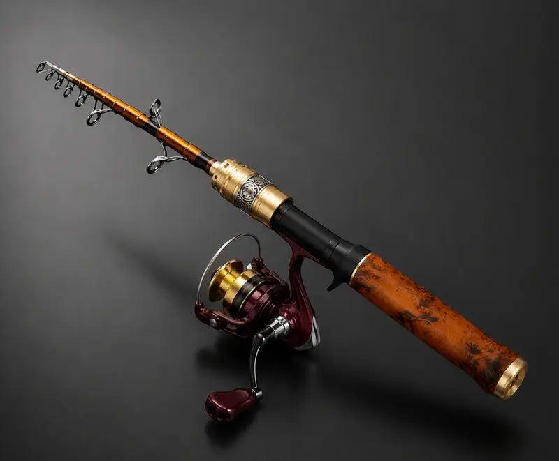 Canne à pêche de poche en fibre de carbone : Canne à pêche télescopique