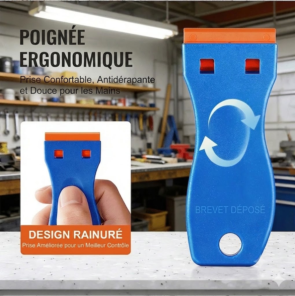 Grattoir en plastique