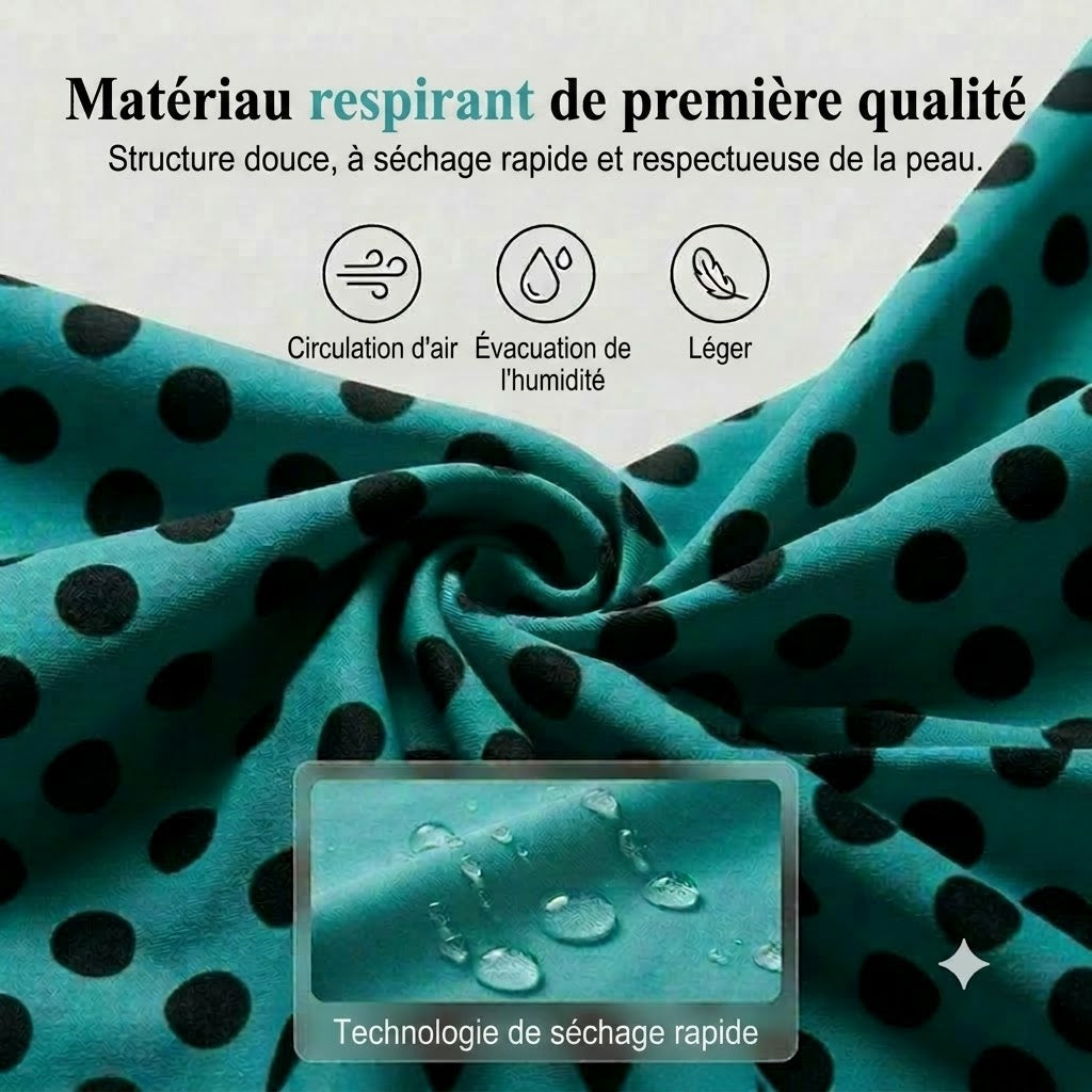 Bikini deux pièces à pois pour femmes