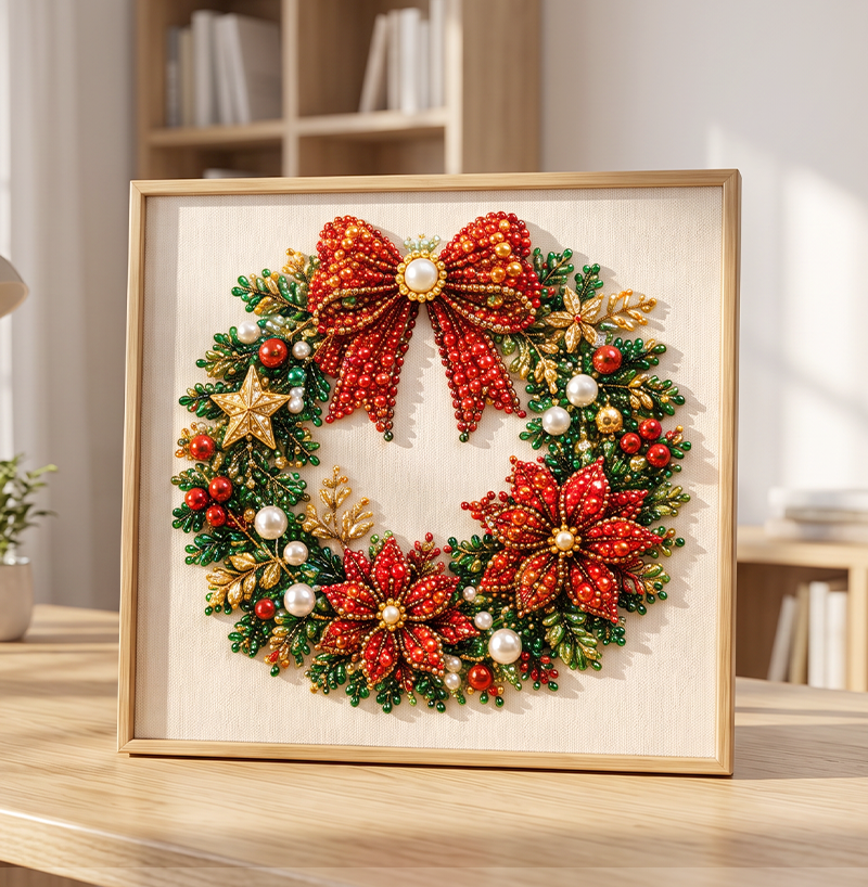 🔥 50% DE RÉDUCTION – TEMPS LIMITÉ ! 🎨💎 Kit de peinture au diamant DIY relaxant sur le thème de Noël – Facile pour les débutants 🎄