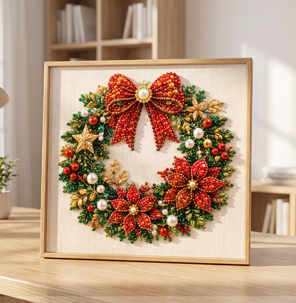 🔥 50% DE RÉDUCTION – TEMPS LIMITÉ ! 🎨💎 Kit de peinture au diamant DIY relaxant sur le thème de Noël – Facile pour les débutants 🎄