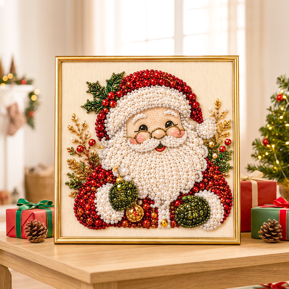 🔥 50% DE RÉDUCTION – TEMPS LIMITÉ ! 🎨💎 Kit de peinture au diamant DIY relaxant sur le thème de Noël – Facile pour les débutants 🎄