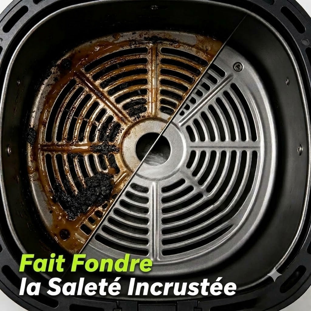 Nettoyant & Spray dégraissant 2-en-1 pour friteuse sans huile