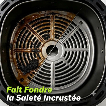Nettoyant & Spray dégraissant 2-en-1 pour friteuse sans huile