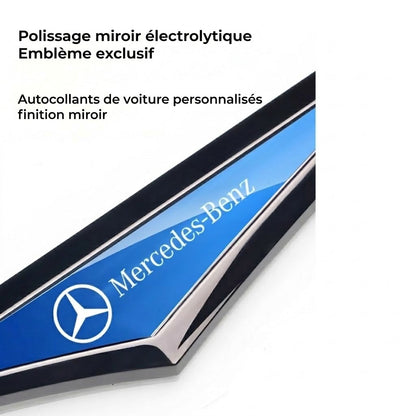 Emblème de voiture universel – Logo de voiture résistant aux intempéries – Badge autocollant pour carrosserie
