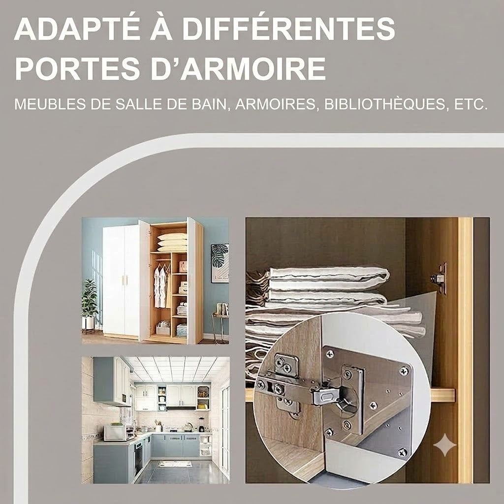 Kit de réparation pour charnières de placard
