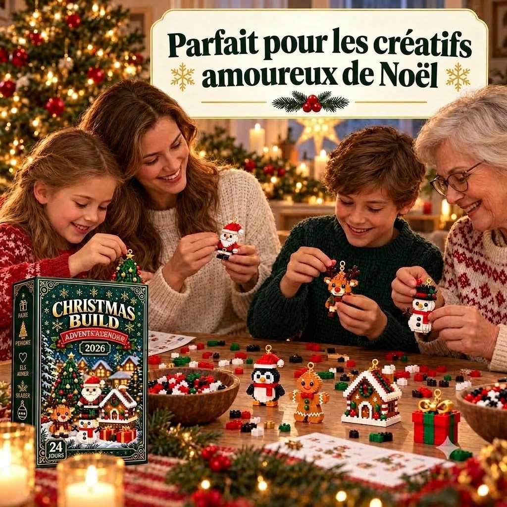 Construction de Noël – Construisez une nouvelle figurine de Noël chaque jour jusqu'au réveillon