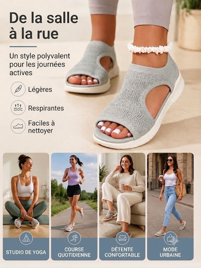 Sandales plates confortables et respirantes