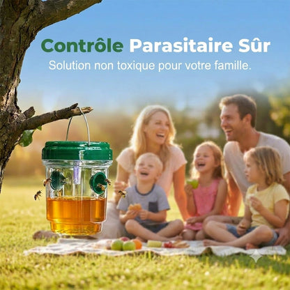 Piège à guêpes et mouches solaire suspendu