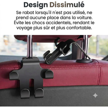 Crochets pour appui-tête de voiture (Lot de 2)