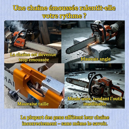 Affûteuse de tronçonneuse compacte
