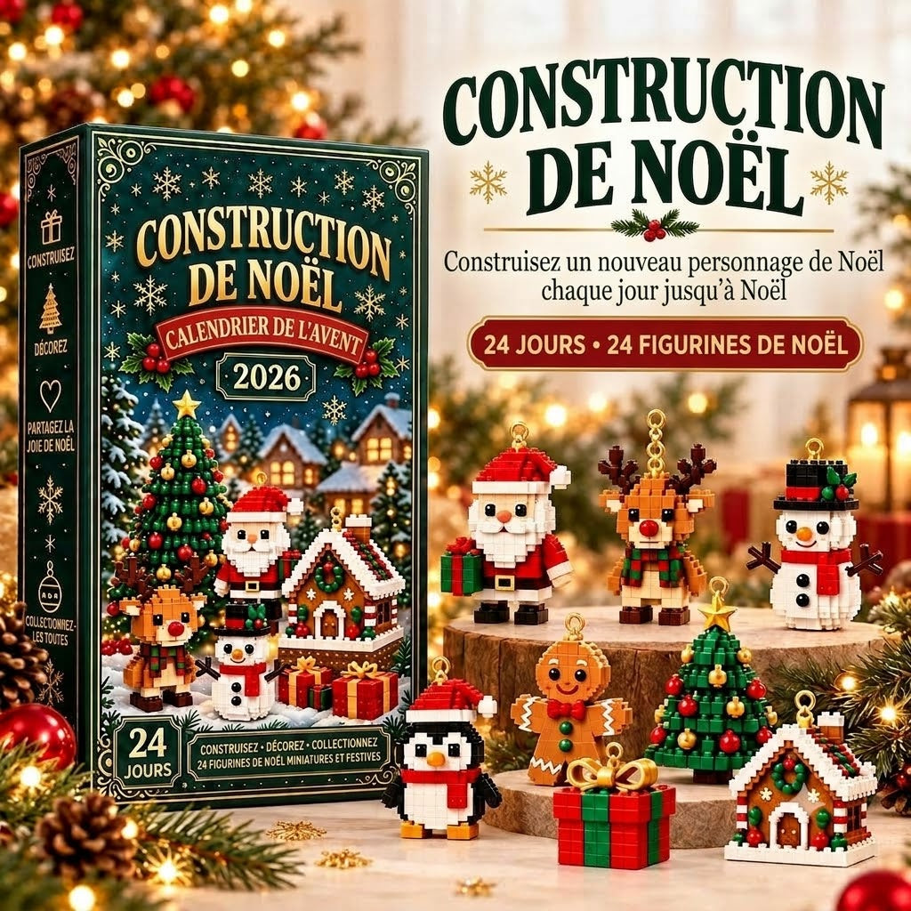Construction de Noël – Construisez une nouvelle figurine de Noël chaque jour jusqu'au réveillon