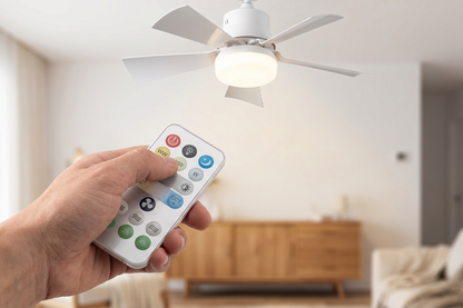 Ventilateur de plafond 2-en-1 avec éclairage LED - Télécommande incluse