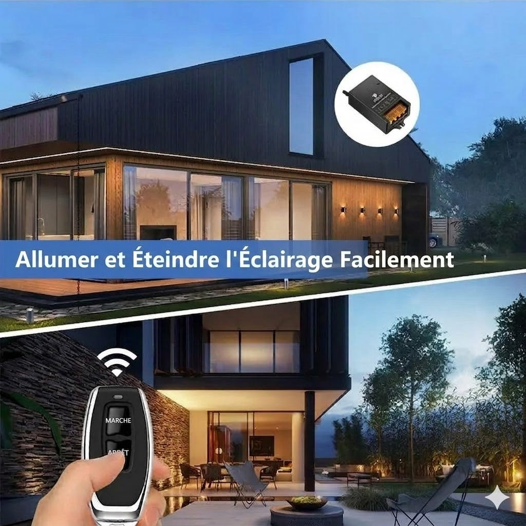 💥Ensemble télécommande et récepteur sans fil - Universel - Plug & Play - Aucun câble⚡ requis