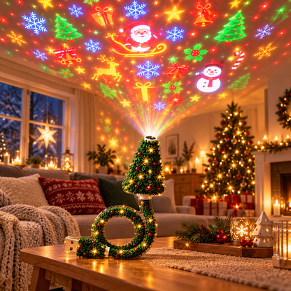 Projecteur de Noël HD USB – Créez une ambiance féerique de Noël en un clin d'œil