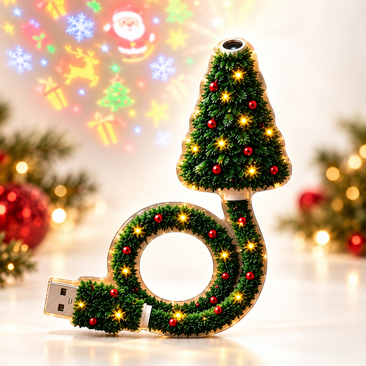 Projecteur de Noël HD USB – Créez une ambiance féerique de Noël en un clin d'œil