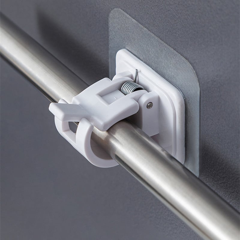 Supports de tringle à rideaux réglables sans clous (Lot de 2)