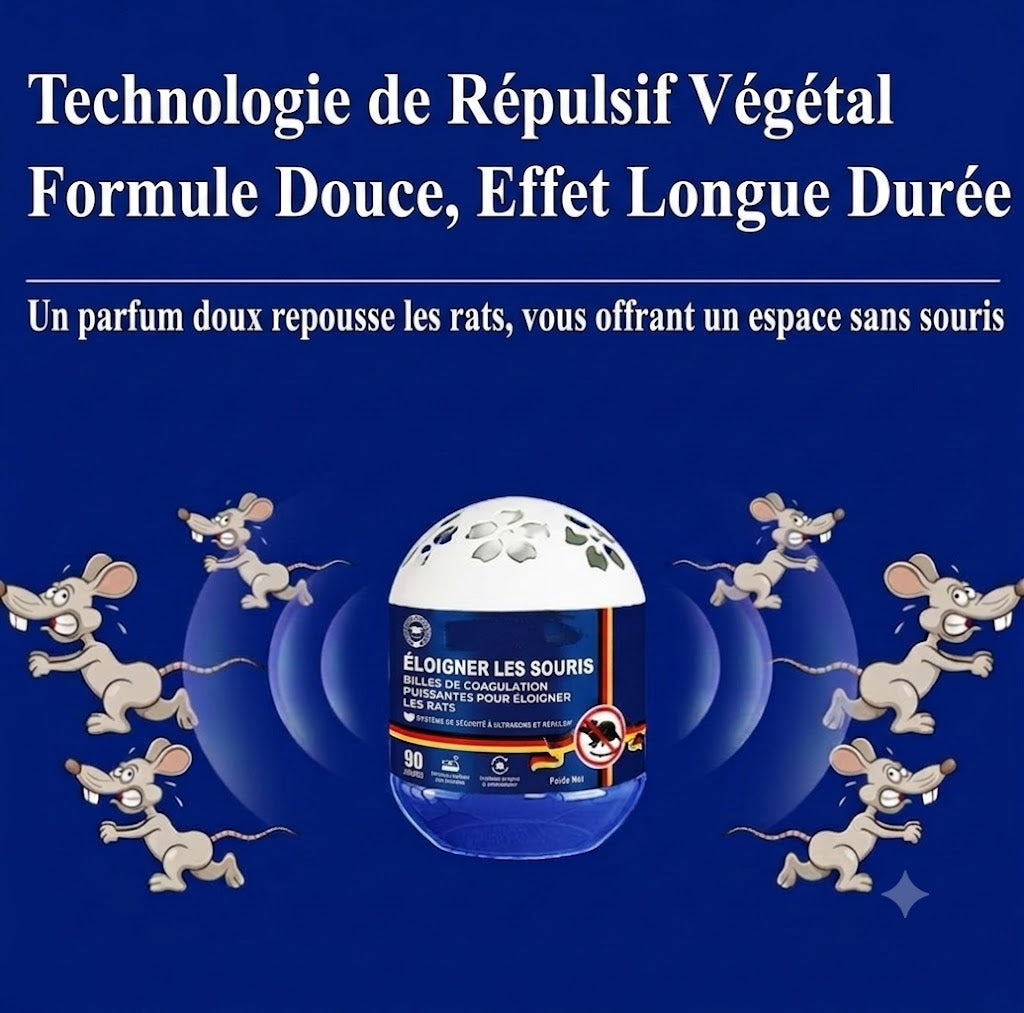 Gel répulsif anti-souris d'origine végétale – Adapté pour l'intérieur