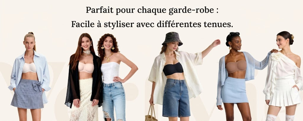 Soutien-gorge sans bretelles effet push-up