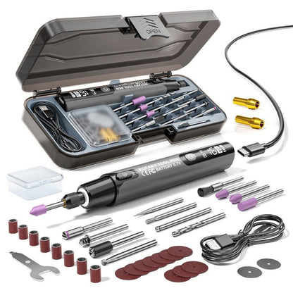 Coffret Outil Multifonction Électrique Professionnel - Affichage Numérique de la Vitesse - Éclairage LED Intégré