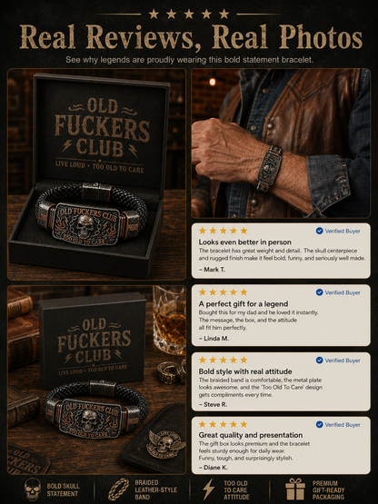 ☠️ Old Guys Club & Wild & Free 🪓 | Bracelet vintage édition limitée 2026