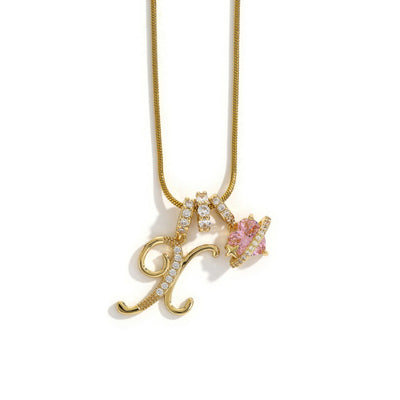 Élégant collier avec pendentif cœur