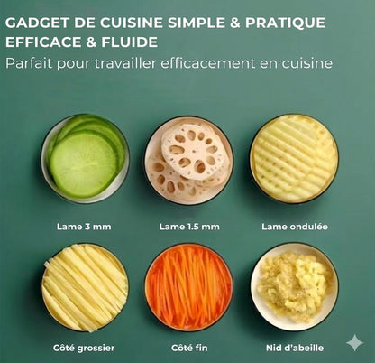 Mandoline et Râpe 6-en-1 SafePrep