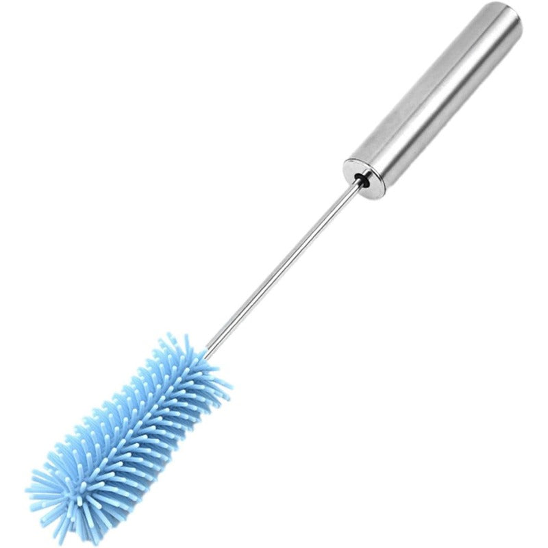 Goupillon en silicone rotatif - Nettoyage à 360 degrés - Pour biberons, verres et gourdes - Hygiénique